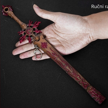 Figura od legure: Mač Time-Wheel iz Pili Puppet Show — dekorativna figura kao poklon