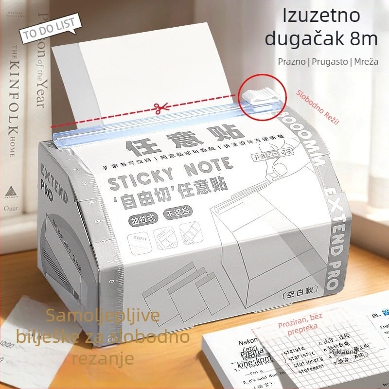 Yitong Samo‑ljepljive bilješke s slobodnim rezom, fleksibilne bilješke za bilježenje i ispravljanje grešaka, proširive bilježnice