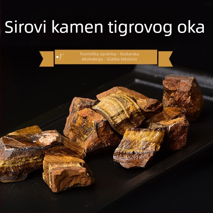 Prirodni kristalni sirovi kamen – tigrovo oko, za difuzor aromaterapije i mineralnu dekoraciju
