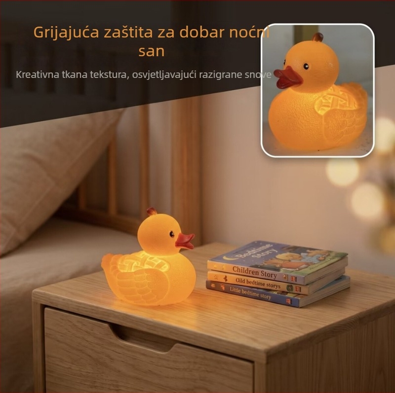 Svijetleća patka od smole – dekorativni predmet za vrt i dom, mali ukras