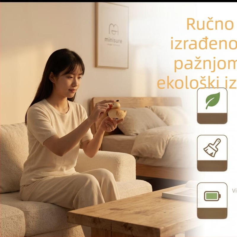 Svjetleći ukras od smole u obliku patke za vrt, dnevni boravak i spavaću sobu