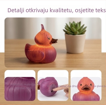Sjajna patka od smole – ukras za vrt i dom