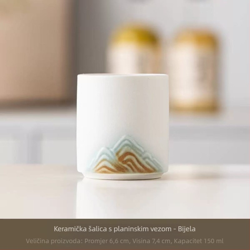 Gongfu šalice za čaj, visokokvalitetni porcelan, jedinstvena šalica u kutiji za poklon, poklon za starije osobe
