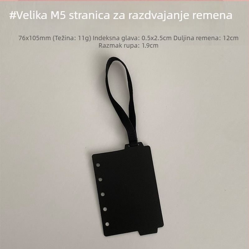 Language Path M5 podjelnik stranica s remenom za bilježnice s razdvojenim listovima