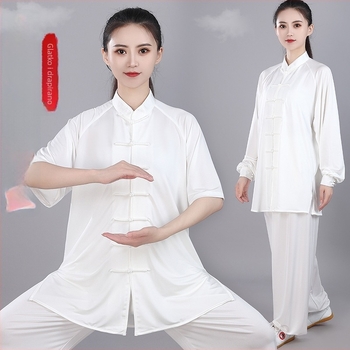 Milk Silk unisex odjeća Tai Chi za proljeće i ljeto, vrhunska odjeća za borilačke vještine, prozračna, rastezljiva i osvježavajuća