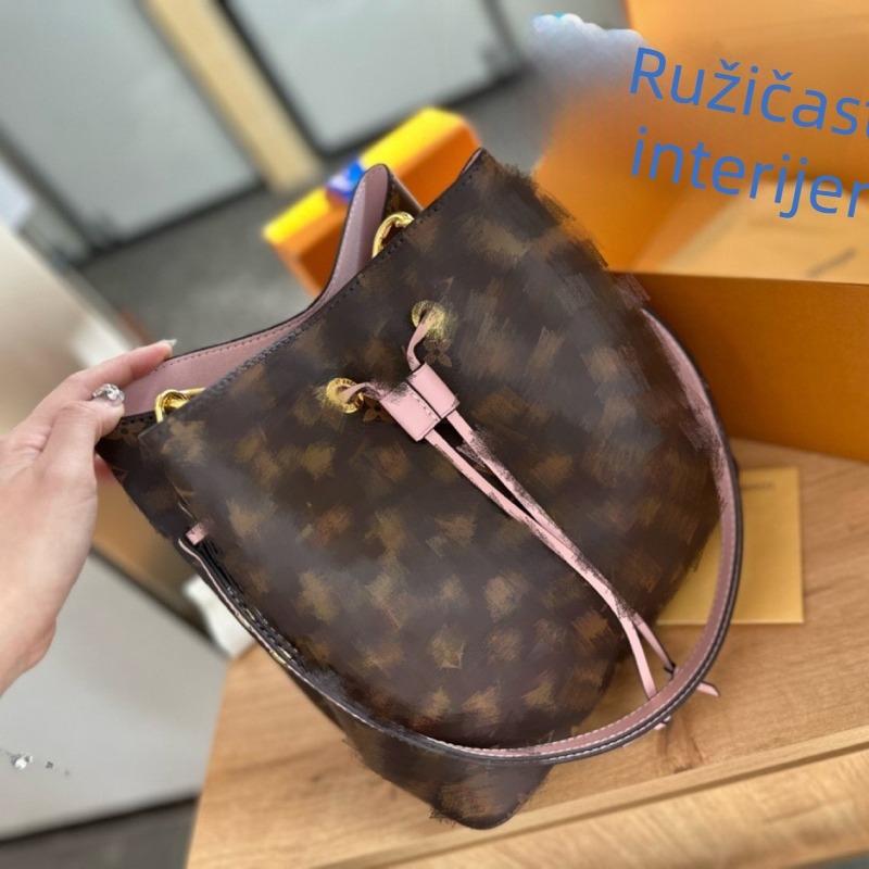 PVC torba košara s vezicom, ramena ili preko tijela, mini ženska torbica