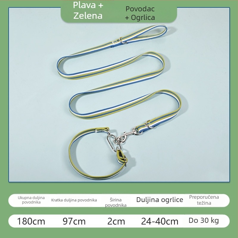 Kanvas uzica za trening psa, ojačana i produžena, univerzalna za srednje veličine pse (Zlatni retriver, Labrador)