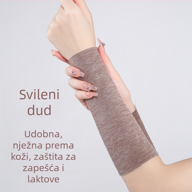 Zglobna narukvica od svilenog baršuna, tanke, tople i prozračne, zaštita zgloba i pokrivanje ožiljaka, za sport
