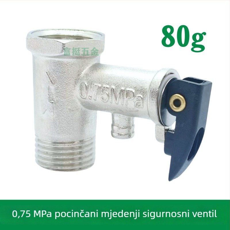 80–81 g električni sigurnosni ventil za električni bojler s vratnim i oslobađanje tlaka, elektroplatirani deblji dizajn, za Midea Kitchen Treasure