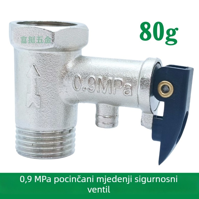80–81 g električni sigurnosni ventil za električni bojler s vratnim i oslobađanje tlaka, elektroplatirani deblji dizajn, za Midea Kitchen Treasure