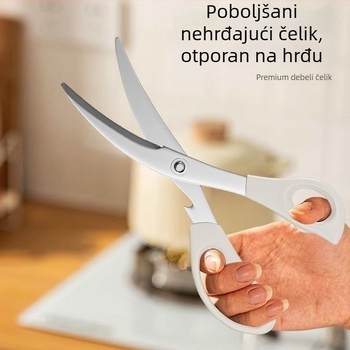 Set za roštilj: štipaljke od nehrđajućeg čelika, klip za hranu i silikonasta četkica za mazanje