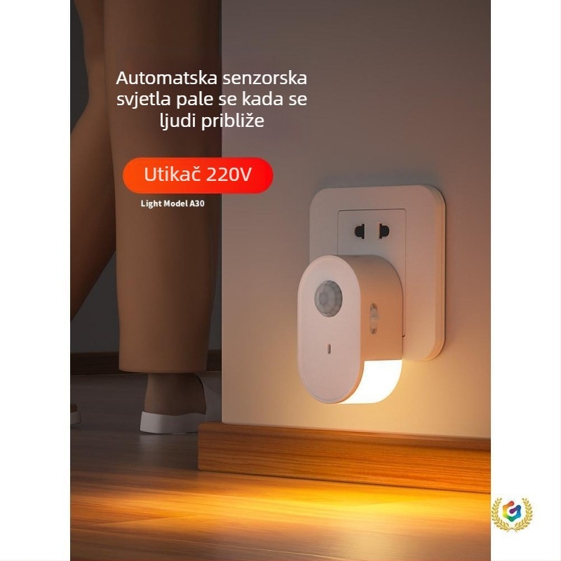 Utična noćna lampa sa senzorom pokreta za stepenice, hodnike i prolaze