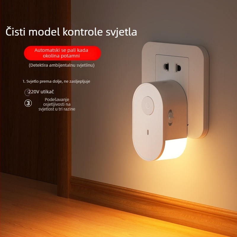 Utična noćna lampa sa senzorom pokreta za stepenice, hodnike i prolaze