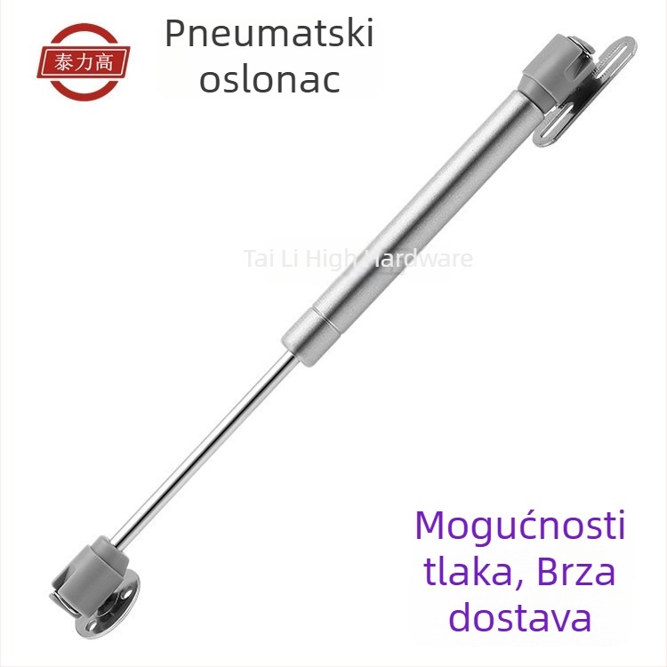 Gasna opruga za vrata ormara, teleskopska potpora za otvaranje vrata, 100N, nehrđajući čelik
