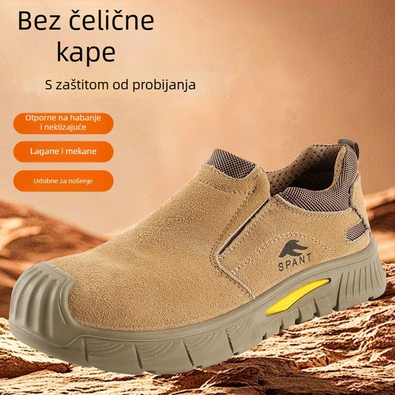 Cipele za zaštitu bez čeličnog vrha, s Kevlar srednjom potplatom, otporne na udarce i proboje, slip-on, otporne na opekline i klizanje
