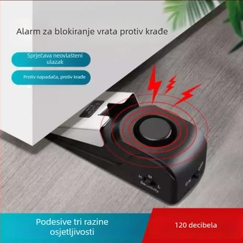 Prenosni sigurnosni blokator vrata s alarmom za kuću i hotel, blokiranje vrata, nehrđajući čelik 304