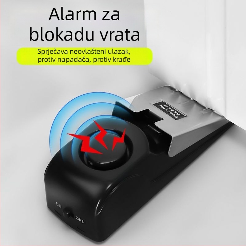 Prenosni sigurnosni blokator vrata s alarmom za kuću i hotel, blokiranje vrata, nehrđajući čelik 304