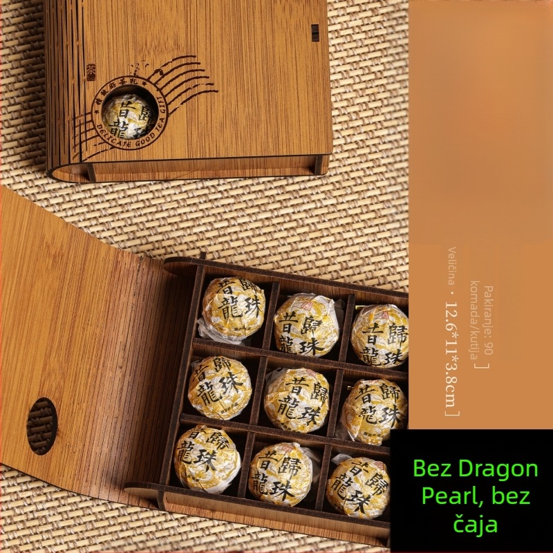 Dragon Pearl čajnih listova kutija za bijeli Pu'er čaj, poklon kutija, premium prazna kutija, lasersko graviranje, Tianxinda, 6/8/9/10/12 komada