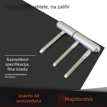 Trostruki šarniri za unutarnje drvene vrata, europskog stila u obliku slova T, vilasti listovi, zvučna izolacija