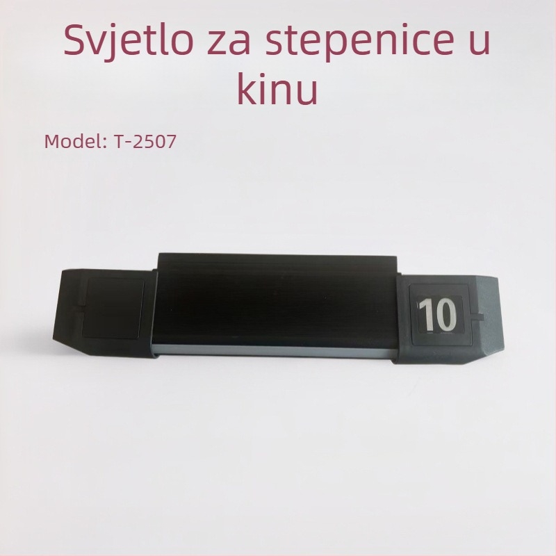 Svjetiljka za stepenice sa brojnom pločom, kino LED brojno svjetlo