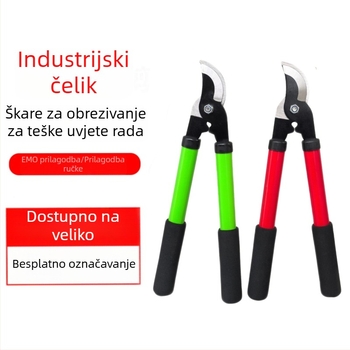 Teške škare za podrezivanje debelih grana i voćnih stabala — prijenosni vrtni alat