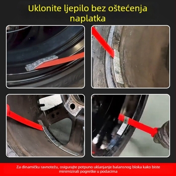 Plastični alat za uklanjanje balansnih težina za automobilske felge, meka najlon spatula