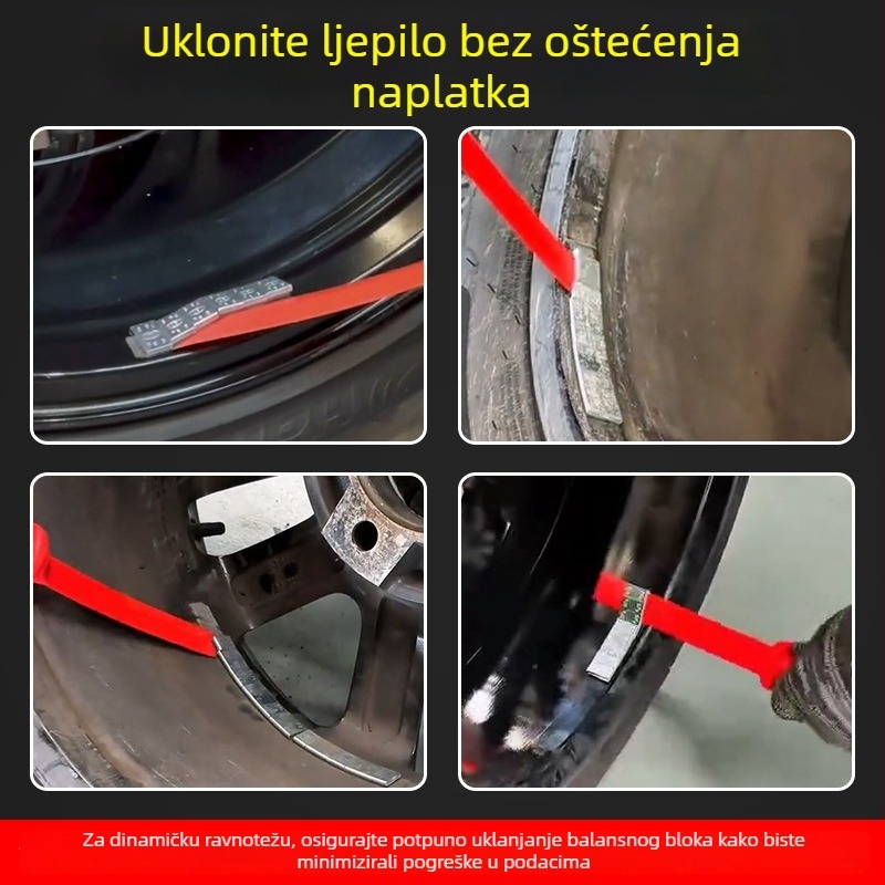 Plastični alat za uklanjanje balansnih težina za automobilske felge, meka najlon spatula