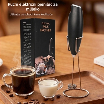Električni aparat za pjenjenje mlijeka, ručni mikser za kavu