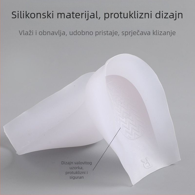 Odvojiva nevidljiva uložak za povećanje visine, s jastučićem za petu i polu-uloškom, prozirni bionički hybrid 4,5 cm
