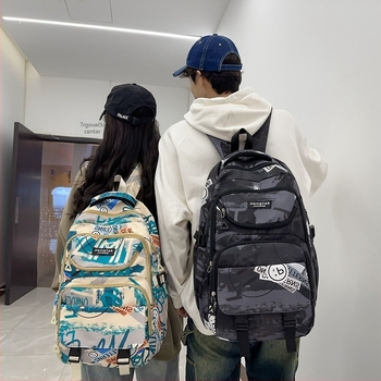 Unisex ruksak velike kapacitete Harajuku graffiti, moderan streetwear za sveučilište i srednju školu