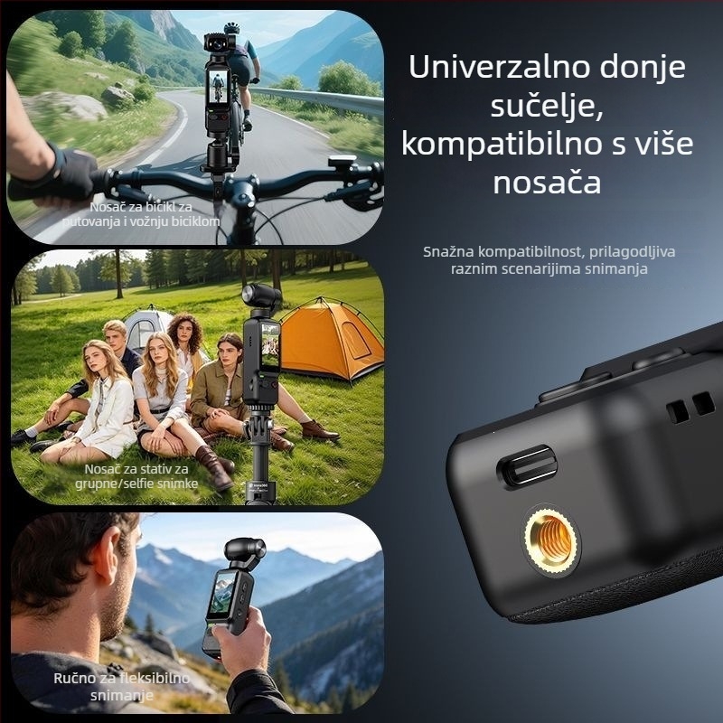 HD ručna džepna gimbal kamera za vloganje i snimanje na otvorenom, stabilizacija
