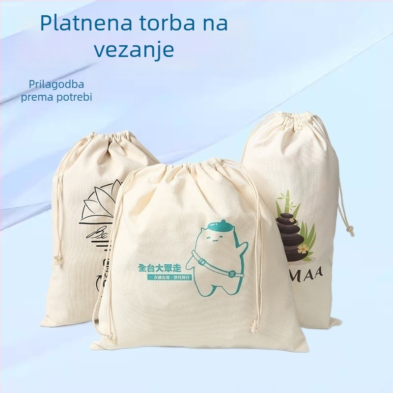 Laminirana platnena torba, Tote torba s vrpcom, torba sa zatvaračem, torba s vezicom, Tote torba od pamuka, mrežasta torba, torba od baršuna