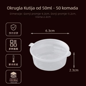Jednokratna kutija za porcije marakuje, za takeaway voćni čaj i umak za umakanje, zatvorena mala kutija