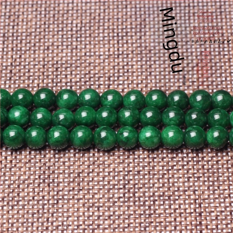 8A zelene jadeit chalcedon labave za DIY nakit