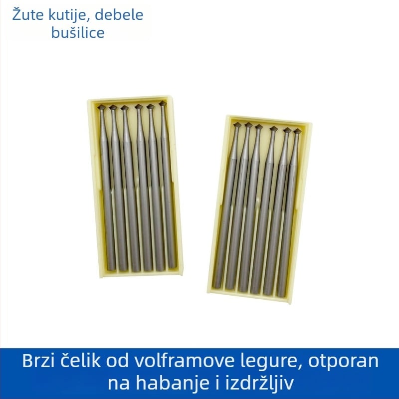 2,35 mm šaft promjera, debeli UFO-bits za jade graviranje, izradu nakita, obradu drveta, DIY metalno graviranje i frezanje