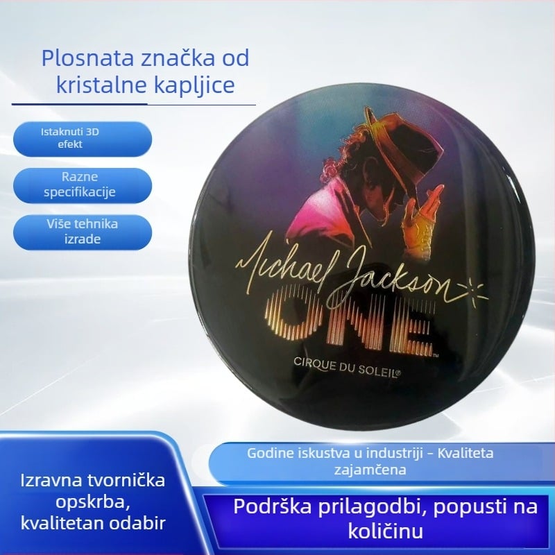 Plastična etiketa s epoksidnim premazom, prozirna samoljepljiva oznaka s otiskom