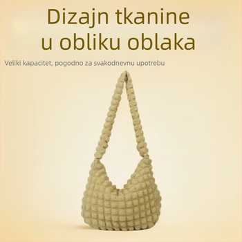 Ženska torba s motivom oblaka, velika kapaciteta, za svakodnevnu upotrebu i posao, preko ramena