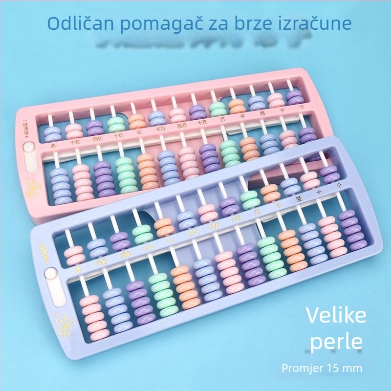 Slatki plastični abakus za učenike osnovne škole, nastavna pomagala iz matematike