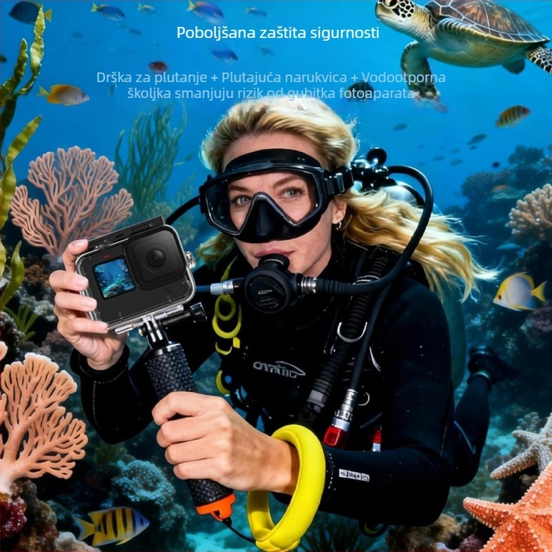 GoPro vodootporna kućišta za ronjenje – set s plivajućom šipkom i plutajućom narukvicom