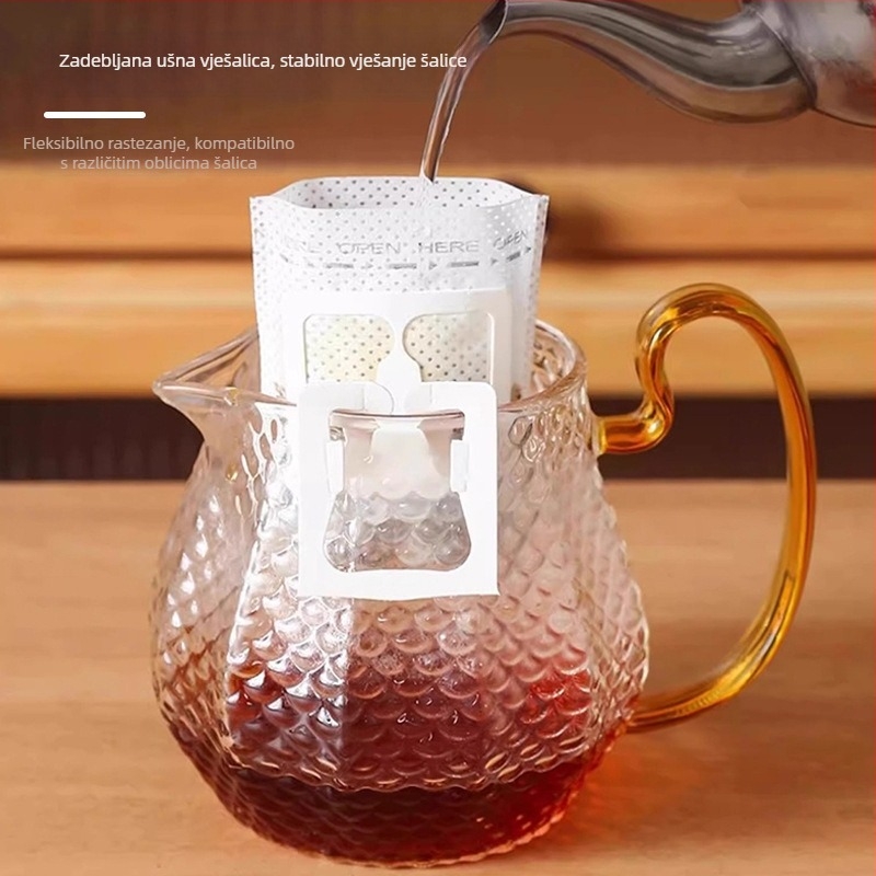 Jednokratni papirnati filteri za kavu za pour-over s mrežastim lijevkom