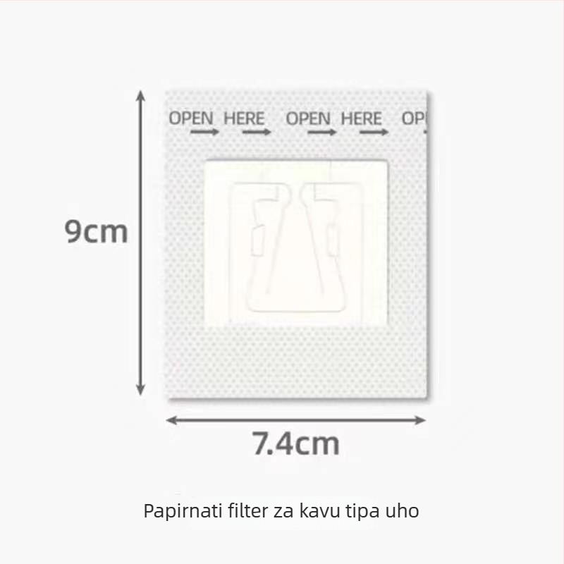 Jednokratni papirnati filteri za kavu za pour-over s mrežastim lijevkom