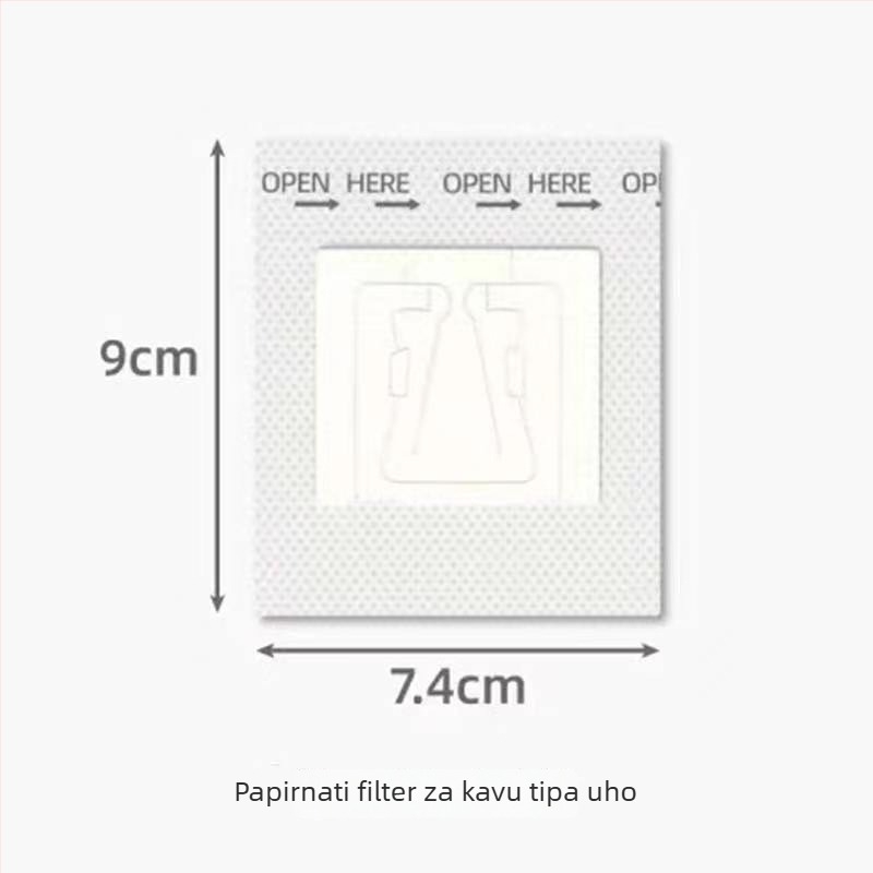 Jednokratni papirnati filteri za kavu za pour-over s mrežastim lijevkom