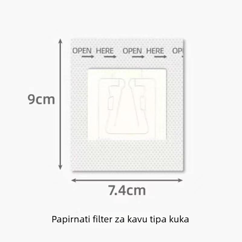 Jednokratni papirnati filteri za kavu za pour-over s mrežastim lijevkom