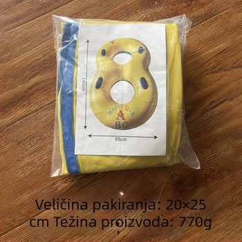 Odrasli naduhovani plivački prsten za bazen, plutajući stolac, dvostruka podrška za pazuhe