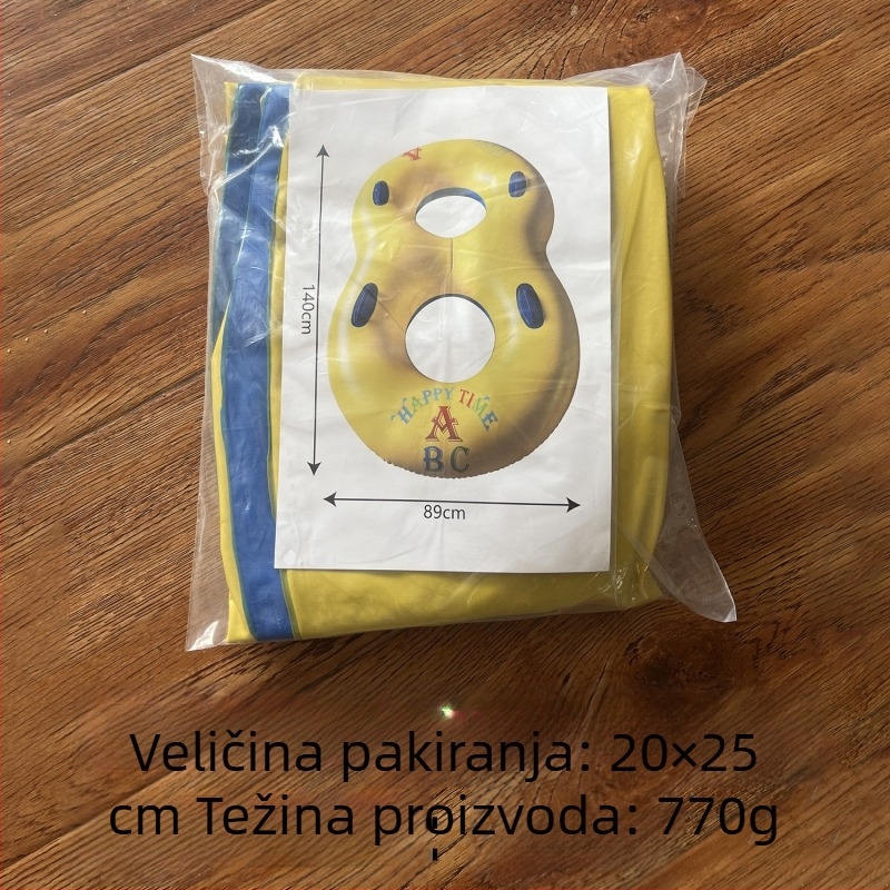 Odrasli naduhovani plivački prsten za bazen, plutajući stolac, dvostruka podrška za pazuhe