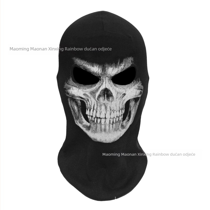 Balaclava s lobanjom Grim Reaper za Halloween
