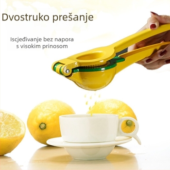 Prensa za limune od legure cinka, trostruki sloj, ručni iscijeđivač soka, kuhinjski alat