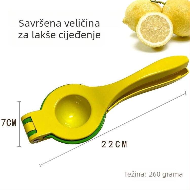 Prensa za limune od legure cinka, trostruki sloj, ručni iscijeđivač soka, kuhinjski alat