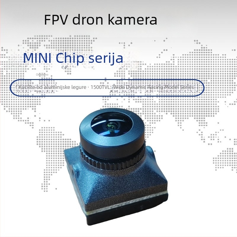 FPV kamera s ultrawidnim kutom za dronove, senzor 1/1.8, HD, niska latencija, analogni modul kamere, objektiv 2.1 mm, rezolucija 1920x1080, 1500TVL