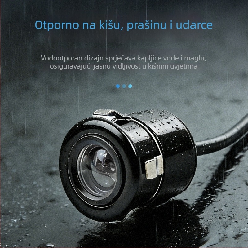 CCD kamera za vožnju unatrag, univerzalna, visoke definicije, noćni pogled, vodootporna i otporna na udarce
